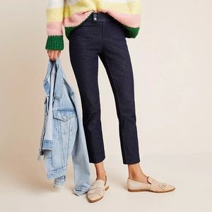 The Essential Slim Denim Trousers by Anthropologie